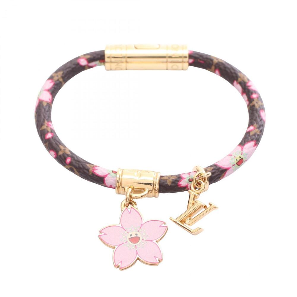 Louis Vuitton LV x TM Bracelet Cherry Blossom Accessory GP (Gold Plated) Mono...